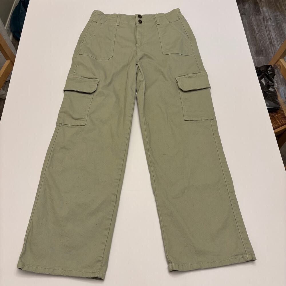 Celebrity Pink REgeneration Cargo Pants Juniors 13/31 Sage Green Wide Leg